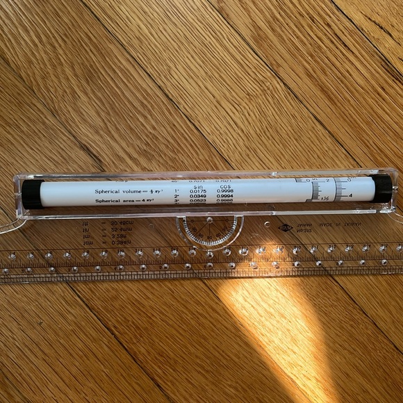 ALVIN Rolling Parallel Ruler, 12 Inch, Model 312 - Picture 2 of 2